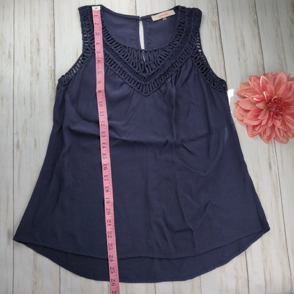 Pomelo crochet detail tank top sleeveless a38 - Picture 7 of 8